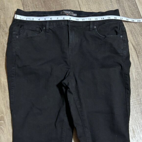 TORRID Bombshell Flare Leg Premium Stretch Black Jeans Size 14S - Picture 8 of 13